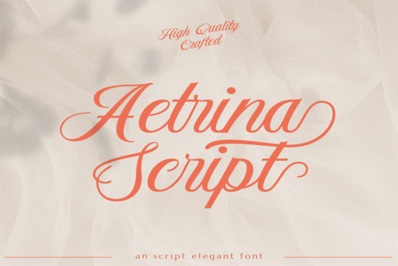 Aetrina Script: A Delicate Handwritten Font for Timeless Design