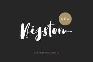 Bigstorm Script: Capturing Attention with Handmade Charm