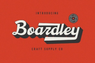Boardley Script: A Vintage Layered Font for Modern Projects