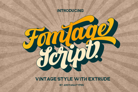 Fomtage Script: The Handwritten Font with a Vintage Soul