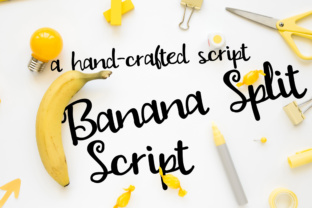 PN Banana Split Script: A Sweet Addition to Your Font Collection