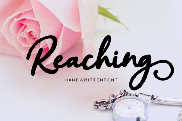 Reaching Script: A Handwritten Font for Authentic Branding