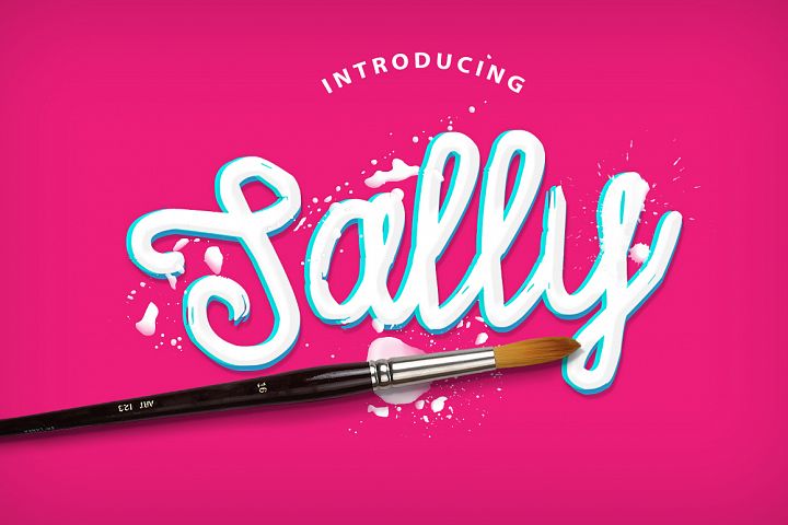 Sally Script: The Hand-Painted Font with Authentic Charm