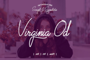 Virginia Od Script: A Stylish Calligraphy Font for Creative Projects